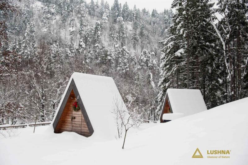 lushna villa massive glamping cabin wooden