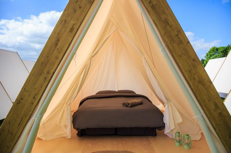 Lushna Air glamping tent cabin luxury hospitality camp
